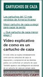 Mobile Screenshot of cartuchos.de-caza.com