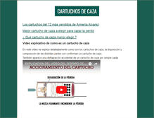 Tablet Screenshot of cartuchos.de-caza.com